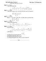 §ò kióm tra to¸n 8 thçy gi¸o vò hoµng s¬n thêi gian lµm bµi 120 phót bµi 1 2 0 ®ióm thùc hiön phðp týnh a bµi 2 1 5 ®ióm t×m gi¸ trþ nguyªn cña x ®ó mçi bióu thøc sau lµ sè nguyªn m bµi