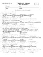 10 đề kiểm tra 1 tiết lần 2 môn hóa lớp 12