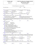 đề kiểm tra 1 tiết hóa 12 lần 2 2019 2020 và đáp án