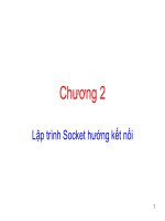 Bài giảng Lập trình mạng: Chương 2 - ThS. Trần Đắc Tốt