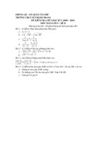 phoøng gd – ñt quaän taân phuù tröôøng thcs voõ thaønh trang ñeà kieåm tra giöõa hoïc kyø i 2009 – 2010 moân toaùn lôùp 9 – ñeà b thôøi gian laøm baøi 60 phuùt khoâng keå thôøi gian phaùt ñeà baøi