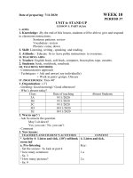 lesson plan class 3 week 10