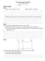 thi häc sinh giái to¸n líp 3 thi häc sinh giái to¸n líp 3 n¨m häc 2007 2008 hä tªn phçn i tù luën bµi 1 a týnh 1529 3008 x 8 7023 b2009 1997x9 –1988x5 b tæng cña sè lín nhêt cã 5 ch÷ sè kh¸