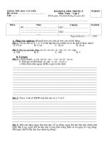 tr­êng tióu häc v¨n tiõn hä vµ tªn líp bµi kscl hsg th¸ng 9 m«n to¸n– líp 4 thêi gian 60 phót kh«ng kó giao ®ò sè ph¸ch §ióm nhën xðt ch÷ ký gk1 gk2 sè ph¸ch ngµy kióm tra 200 a phçn tr¾c nghiöm