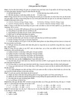 THU SUC TRUOC KI THI DH 2009 MON SINH