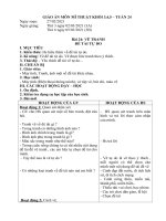 Giáo án môn Mĩ thuật khối 3 4 5 - Tuần 24