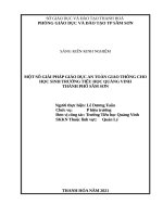 SKKN ATGT Lê Dương Tuấn TH Quảng Vinh- TP Sầm Sơn