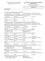 sở giáo dục và đào tạo đăklăk trường thpt bc krông păc đề thi trắc nghiệm hk 2 nh 2008 2009 môn hoá học thời gian làm bài 45 phút 33 câu trắc nghiệm mã đề 136 họ tên thí sinh số báo danh câu 1 kim