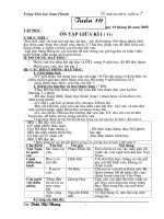 tuan 10 tr­êng tióu häc nam thanh gi¸o ¸n líp 5 tuçn 10 thø hai ngµy 19 th¸ng 10 n¨m 2009 tëp ®äc ¤n tëp gi÷a k× i t1 i môc tiªu §äc tr«i ch¶y l­u lo¸t bµi tëp ®äc ® häc tèc ®é kho¶ng 100 ti