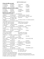 đề ôn tập bài 5678 i choose the different sounds 1 a invention b domestic c renovation d legal 2 a substantial b relation c carry d expand 3 a subsidy b introduce c restructure d number ii choose t