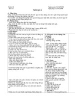 giao an ng÷ v¨n 8 tuçn 10 tiõt 37 ngµyso¹n 21102008 ngµyd¹y 31102008 nãi qu¸ a môc tiªu häc sinh ph©n biöt ®­îc thõ nµo lµ nãi qu¸ vµ t¸c dông cña nãi qu¸ trong ng«n ng÷ ®êi th­êng vµ trong t¸c ph