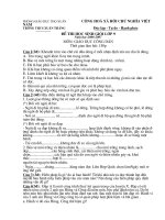 phßng gi¸o dôc thä xu©n céng hoµ x héi chñ nghüa viöt nam tr­êng thcs xu©n th¾ng §éc lëp tù do h¹nh phóc ®ò thi häc sinh giái líp 9 n¨m häc 2006 2007 m«n gi¸o dôc c«ng d©n thêi gian lµm bµi 150p c©u 1