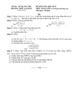 sở gd – đt quảng trị sở gd – đt quảng trị trường thpt lao bảo để kiểm tra học kì ii môn toán lớp 11 chương trình nâng cao thời gian 90 phút đề câu 1 2 điểm các số a b b 1 a – b th