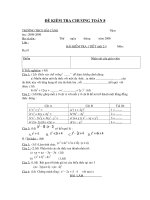 đề kiểm tra chương toán 8 đề kiểm tra chương toán 8 tröôøng thcs haûi caûng naêm hoïc 2008 2009 hoï vaø teân thöù ngaøy thaùng naêm 2008 lôùp baøi kieåm tra 1 tieát tieát 21 moân ñaïi 8 ñieåm nhaän