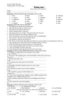 written test 1 sở gd và đt phú thọ trường thpt vũ thê lang written test 1 time allowed 90 minutes name class exercise 1 choose the best answer among a b c or d 1 a life b tight c child d children