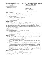 loi giai de thi toan vao lop 10 Ha Noi nam hoc 0910