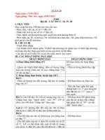 Giáo án lớp 1C - Tuần 20 - GV Huyền