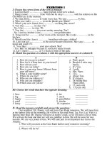 exercises exercises 1 i choose the correct form of the verb in branket 1 lan not have many friends in her new school 2 hung come from vinh but he stay with his relatives in ho chi minh city at t