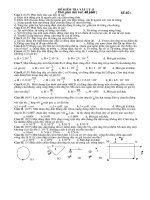 §ò kióm tra vët lý 11 §ò kióm tra vët lý 11 thêi gian lµm bµi 45 phót c©u 1 05® ph¸t bióu nµo sau ®©y lµ sai a §iön tých ®øng yªn lµ nguån gèc cña ®iön tr­êng tünh b §iön tých chuyón ®éng v