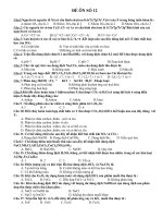 De on thi thu Hoa Dai hoc 12