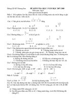 phòng gd đt hương sơn đề kiểm tra học i năm học 2007 2008 phòng gd đt hương sơn đề kiểm tra học i năm học 2007 2008 môn toán lớp 9 thời gian làm bài 90 phút phần 1 trắc nghiệm em hãy chọn chữ cái a
