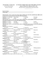 Đề minh họa tiếng anh 2021 có lời giải (6) 
