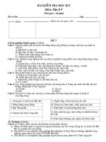 baøi kieåm tra häc k× i baøi kieåm tra häc k× i moân ñòa lí 9 thôøi gian 45 phuùt hoï vaø teân lôùp ñeà 3 i tr¾c nghiöm kh¸ch quan 4 ®ióm c©u 1 nguyªn nh©n chñ yõu lµm cho ®ång b»ng s«ng hång cã n¨n