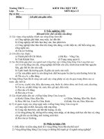 trường thcs kiểm tra một tiết lớp 9 môn địa lý họ và tên điểm lời phê của giáo viên i trắc nghiệm 3đ khoanh tròn chử cái đầu câu đúng 1 các vùng công nghiệp chính của vùng đông nam bộ a công nghi