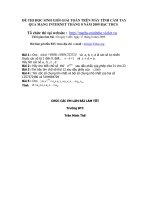 DE THI MAY TINH THANG 8 NAM 2009THCS FILE WORD