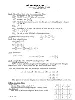 tr­êng thcs th¸i sn ®ò thi häc k× ii m«n to¸n 6 thêi gian 90 phót n¨m häc 2004 2005 §ò bµi c©u 1 §¸nh dêu x vµo « trèng khi em chän c©u ®óng 1 mäi sè nguyªn ®òu cã sè nghþch ®¶o 2 gãc 530 vµ gãc 370