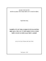Nghiên cứu kỹ thuật định tuyến đa đường hiệu quả, tin cậy và tiết kiệm năng lượng trên cơ sở cải tiến giao thức AOMDV 