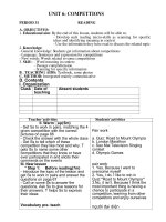 unit 6 compettions period 31 reading a objectives 1 educational aim by the end of this lesson students will be able to develop such reading micro skills as scanning for specific ideas and identifying