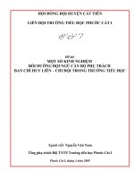 Kinh nghiem Boi duong BCH Lien Chi doi