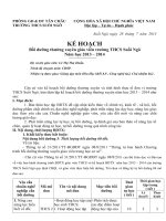 Kế hoạch bồi dưỡng thường xuyên 2013-2014 của giáo viên môn Hóa học - Bồi dưỡng thường xuyên - Lê Xuân Long - E-Learning, Website trường THCS Suối Ngô, Tân Châu, Tây Ninh