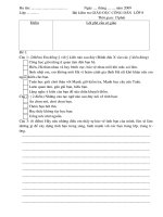 hä tªn hä tªn ngµy th¸ng n¨m 2009 líp bµi kióm tra gi¸o dôc c«ng d©n líp 8 thêi gian 15phót §ióm lêi phª cña c« gi¸o §ò 1 c©u 1 2®ióm em ®ång ý víi ý kiõn nµo sau ®©y §ênh dêu x vµo c¸c ý kiõn ®óng