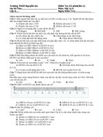 trường thcs nguyễn du kiểm tra 15 phútlần 1 họ và tên môn vật lý 6 lớp 6 ngày kiểm tra chọn câu trả lời đúng nhất câu 1 một người bán dầu chỉ có một cài ca 05lít và một cái ca 1 lít ngư