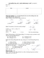 bµi kióm tra sè 1 m«n h×nh häc líp 7 45 phót hä vµ tªn líp lời phê điểm phần trắc nghiệm 3 đ em hãy khoanh tròn vào chữ cái đứng trước câu trả lời đúng từ câu 1 đến câu 4 câu 1 cặp góc n