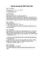 De thi vao lop 10 mon toan