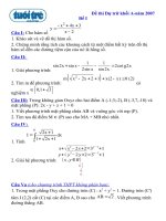de on thi dai hoc mon toan09
