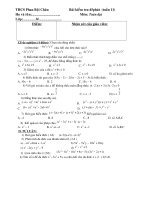 thcs phan boäi chaâu baøi kieåm tra 45phuùt tuaàn 11 hoï vaø teân moân toaùn ñaïi lôùp 8 ñieåm nhaän xeùt cuûa giaùo vieân i trắc nghiệm 4 điểm chọn câu đúng nhất 1 ñôn thöùc chia heát cho ñô