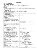 tr­êng tióu häc kim s¬n líp 5d tuçn 4 ngµy so¹n 11 9 2009 ngµy gi¶ng t2 14 9 2009 to¸n bµi 16 ¤n tëp vµ bæ xung vò gi¶i to¸n i môc tiªu gióp hs lµm quen víi d¹ng to¸n quan hö tû lö vµ biõt c¸ch g
