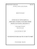 Đánh giá sự tương hợp của sinh thiết lõi kim và giải phẫu bệnh trong chẩn đoán carcinôm vú 