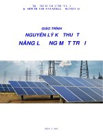 Giáo trình nguyên lý kỹ thuật năng lượng mặt trời  (bản dịch lưu hành nội bộ, xuất bản lần thứ nhất 