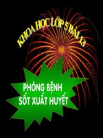 Tro choi o chu Bai 13 Phong benh SXH