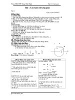 bµi c¸c ham sè l­îng gi¸c tr­êng thptbc d­¬ng §×nh nghö §¹i sè 11 n©ng cao bµi c¸c hµm sè l­îng gi¸c tiõt 1 ngµy so¹n 030907 imôc tiªu 1 vò kiõn thøc häc sinh hióu r»ng trong hµm sè l­îng gi¸c ysi