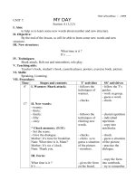 lesson plan lesson plan lets learn english book 2 date of teaching 2009 unit 7 my day section a 123 i aim to help ss to learn some new words about number and new structure ii objective by the