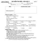 phßng gd ®t ho»ng ho¸ bµi kióm tra m«n hãa häc 9 §ò sè 1 tr­​êng thcs ho»ng ngäc hä vµ tªn líp thêi gian 45 phót ngµy kióm tra tiõt theo pptc 10 §ióm lêi phª cña thçy c« gi¸o ch÷ ký cña gi¸o