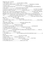 ii i supply the corect verb form 1 they shouldn’t wear too short slothes in wedding 2 our country has tropical climate so cotton wear frequently by everybody 3 i used to wear an overcoat w