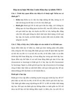 đáp án modum 3 môn khoa học tự nhiên THCS