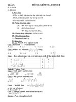 tuçn 9 tiõt 18 kióm tra ch­¬ng i tuçn 9 tiõt 18 kióm tra ch­¬ng i s 18 10 08 g 22 10 08 i môc tiªu kióm tra ®¸nh gi¸ viöc n¾m ®­îc kiõn thøc cña ch­¬ng i §¸nh gi¸ kü n¨ng tr×nh bµy bµi tëp cña hs cèn